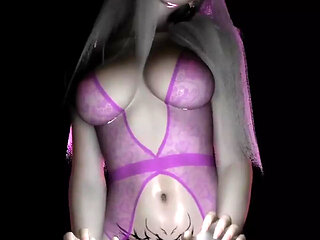 3D Blonde Stripper Naked Her Perfect Body