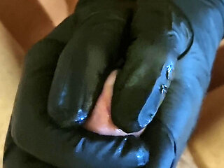 Black Prostate Massage Gloves