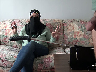 Big Tits Arab Cuckold Wife With A Fucking Machine