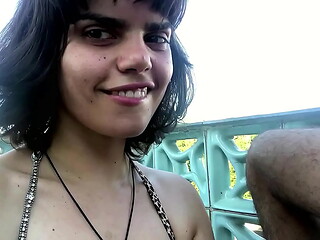 Sucking dick outside