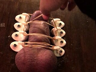 Femdom fetish mistresses fuck bdsm loser with strapon