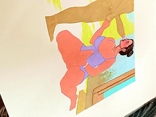 Desi Sexy Indian Sister in law drinking pee from the big cock of brother in law while pissing herself in the open