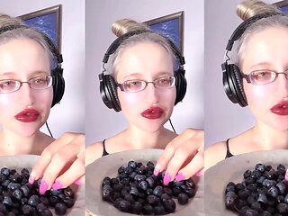 Asmr Blueberry Eating - Asmr, Eyeglasses, Giantess