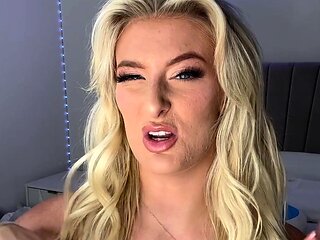 Blonde Nice Big Boobs Masturbating