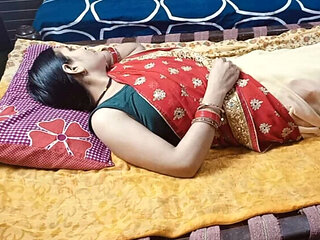 Indian Bhabhi First Time Honeymoon Night - Devar Fucks Her Hard in Room