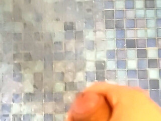 Masturbation in the shower without cumming.