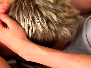 Big cock guy with athletic body fucks deep in twink'_s throat and fills his tight ass with cum