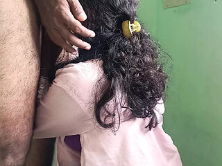 house maid enjoying standing romance