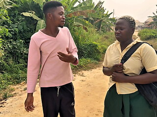 Nigerian village school girl taken to jungle and fucked