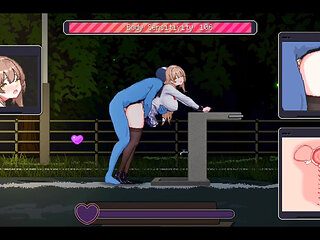 Busty Shop Clerk Adult Encounter - Pixel Hentai Game Scenes