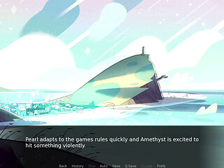 Fucking and Cumming inside Garnet at the public beach - Gem Blast part 7