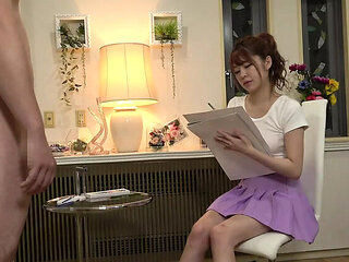 Hot Asian Student Hinako Mori Watches Masturbation in Art Class - HD Fetish Scene