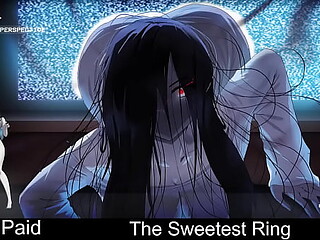 Sweet and creepy ghost Sadako haunts a porn demo game, leading to adultery