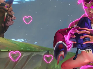 3D Ahri and Yasuo Hardcore Sex Lol