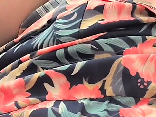Horny Wife Soaks Dress Masturbating POV