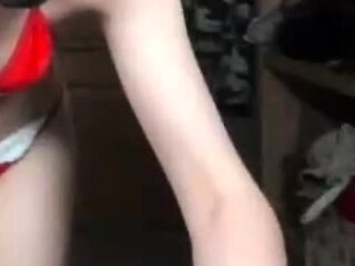 Close up teen foot worship