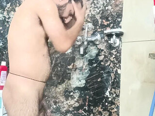 Indian desi man enjoy penis enlargement massage