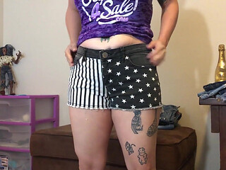 Trying on All of My Jean Shorts for You