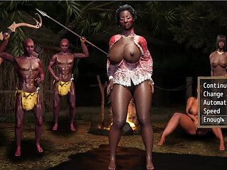 Struggle with Sins Nyra (tribal Stepmother) Fucks Infront of Her Tribe by Her Husband