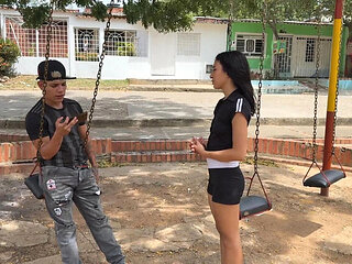 Latina teen gets raw fucked by stranger and has best sex ever - amateur homemade anal