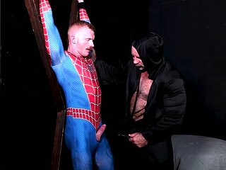 Dominant Gay Rubs Bound Gay Cock