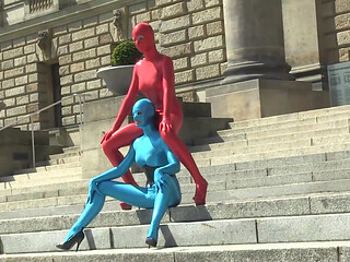Zentai Models in the City