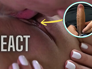 React: Pussy Clit Licking Until She Cums, Intense Contractions &amp_ Pulsating Orgasm