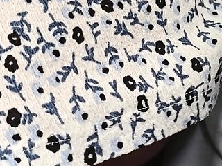 Almost Seen when She Touch Stranger's Erection In a Crowded Train. Girl's Panties get Soaked With His  Warm Sperm