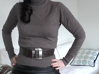 Belt Fitting in the Living Room, Part 2, Lady Victoria Valente