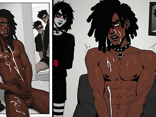 Animated Trans Girl BBC Anal - Petite Tgirl Ass Destroyed by Huge Black Cock