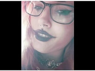 Goth Slut Gets Filled With Cum