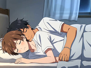 Two anime gay boy fuck on bed