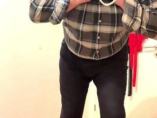 Wanking Pink Pantyhose