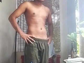 Out side masterbating sexy men