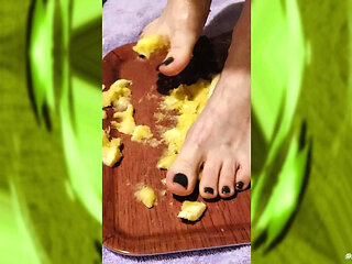 Foot Fetish - Slow Motion Banana Crush