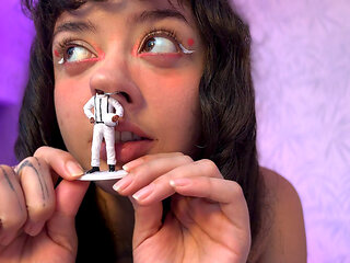 Giantess Humiliation I Smell You I Swallow You and I Crush You From the Inside and Belly Inflation