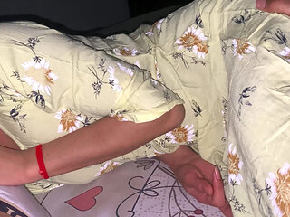 Bhabhi came to my room and we shared the same bed.