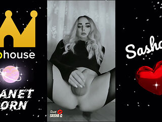 Russian Trans Girl Masturbates on Video and Cums Hard