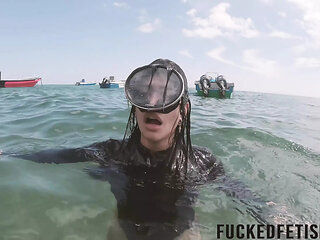 Caribbean Sea Receives Goddess Breathplay Mask Diving Glass