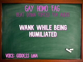 Masturbate While Being Abased Queer Arse bandit Fag Audio