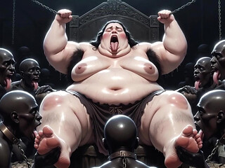SSBBW Queen Covered in Slave Tongues - Intense Body Worship Orgasms