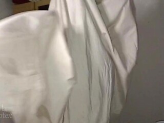 Culona cuada loses bet, dresses up and sucks cock