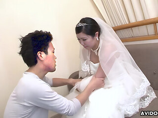 Emi Koizumi And Koizumi Emi In Asian Bride Gives A Good Blowjob After Wedding
