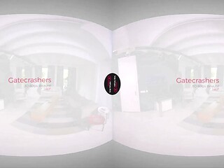 Virtual Real GF gets a surprise 3some in French