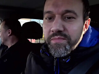 Tattooed MILF sucks cock and gets fucked in the car