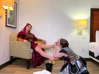 Tessa & Kat's Medieval Foot Worship 4K POV Devotion Awaits!