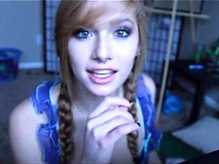 Amateur GF gives a Blowjob with a Fake Penis