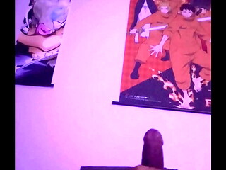 Stroking my cock before bed
