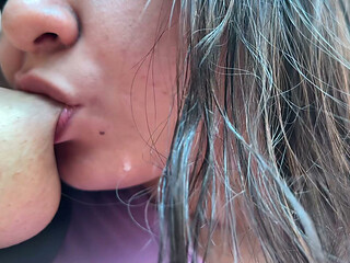 POV: Waking Up Girlfriend & Best Friend to Share Fresh Warm Milk