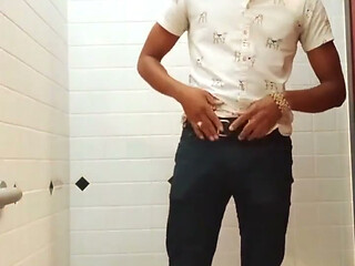 Quick Piss Vid in Red Jock!